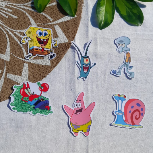 SET STICKERS BOB ESPONJA