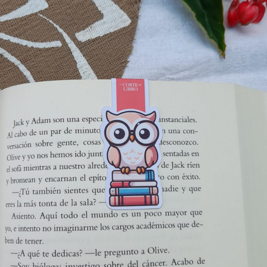 MARCAPÁGINAS BUHO LECTOR