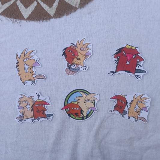 SET STICKERS LOS CASTORES CASCARABIAS