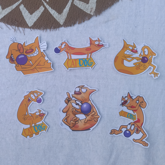SET STICKERS CAT DOG