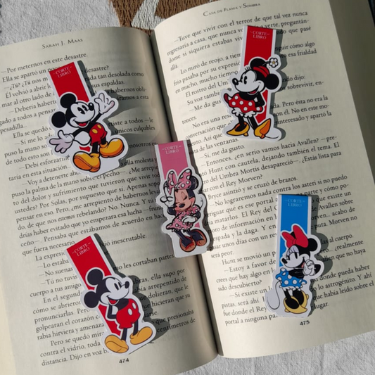 MARCAPÁGINAS MICKEY Y MINNIE