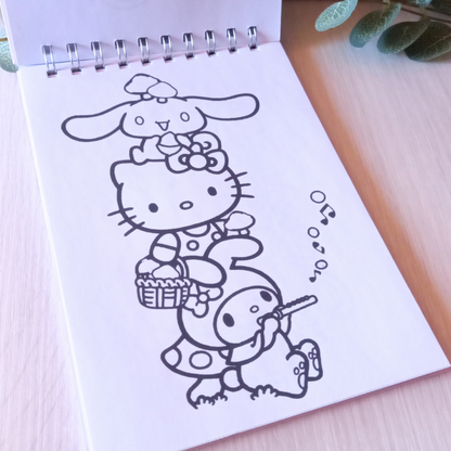 LIBRO PARA COLOREAR SANRIO