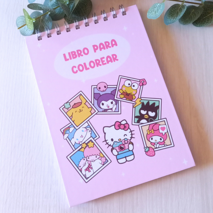 LIBRO PARA COLOREAR SANRIO