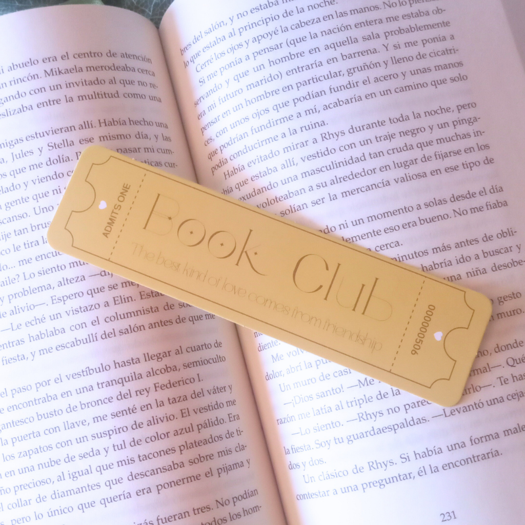 MARCAPÁGINAS TICKET BOOK CLUB