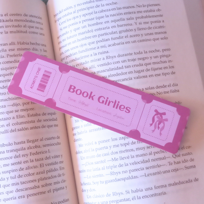 MARCAPÁGINAS TICKET BOOK CLUB