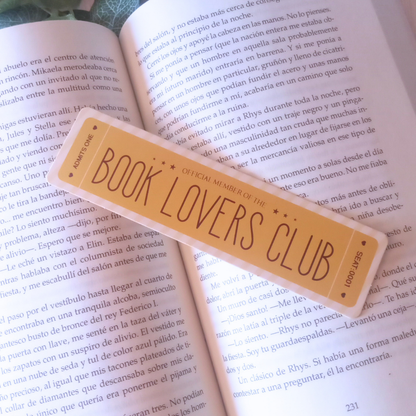 MARCAPÁGINAS TICKET BOOK CLUB