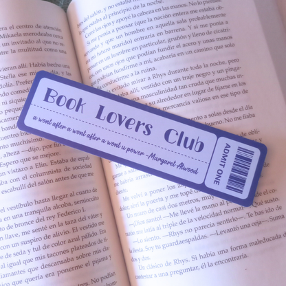 MARCAPÁGINAS TICKET BOOK CLUB