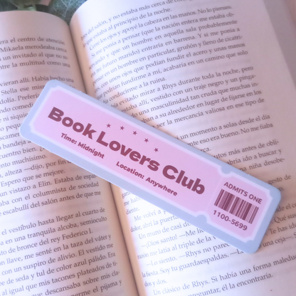 MARCAPÁGINAS TICKET BOOK CLUB