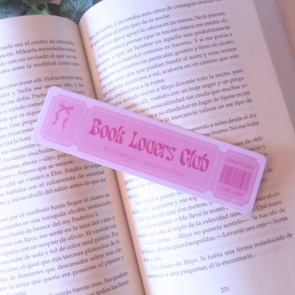 MARCAPÁGINAS TICKET BOOK CLUB