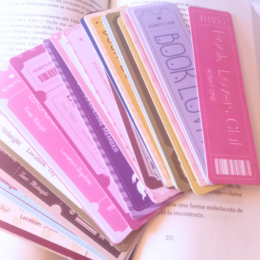 MARCAPÁGINAS TICKET BOOK CLUB