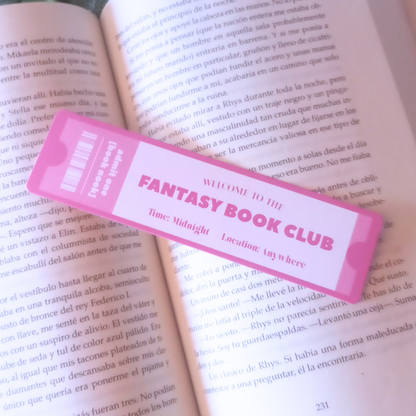 MARCAPÁGINAS TICKET BOOK CLUB