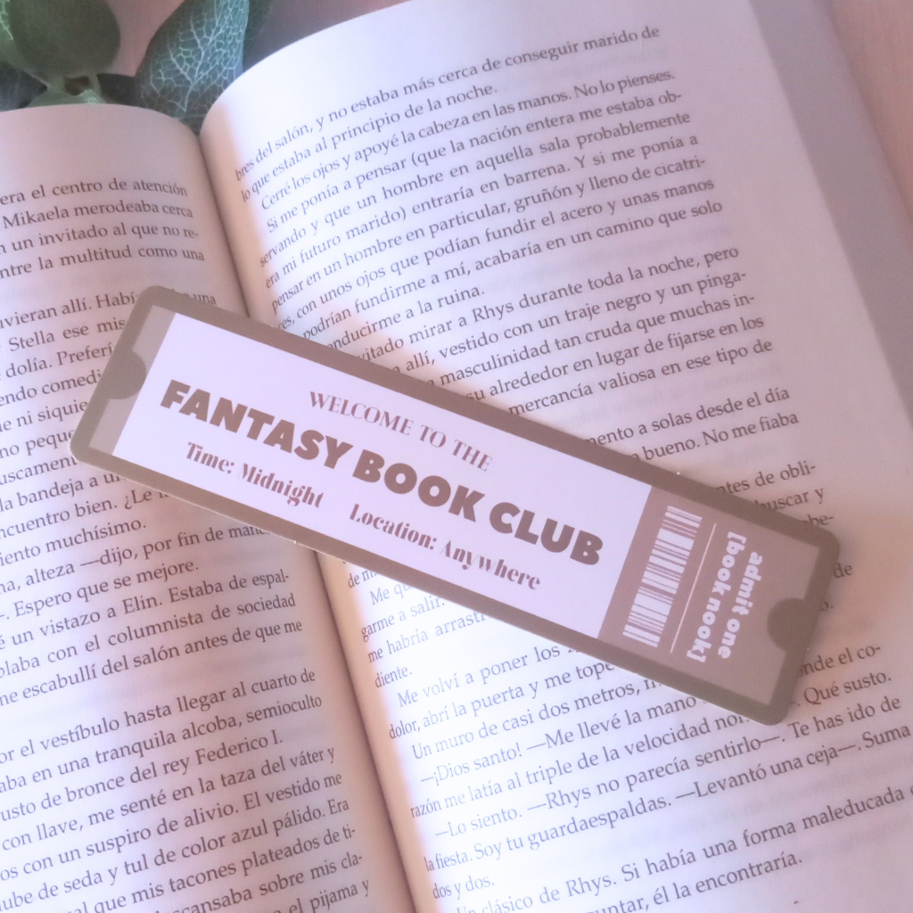 MARCAPÁGINAS TICKET BOOK CLUB