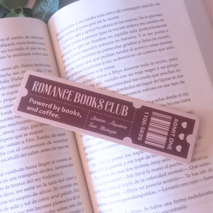 MARCAPÁGINAS TICKET BOOK CLUB