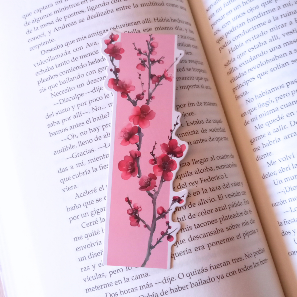 MARCAPÁGINAS FLORES