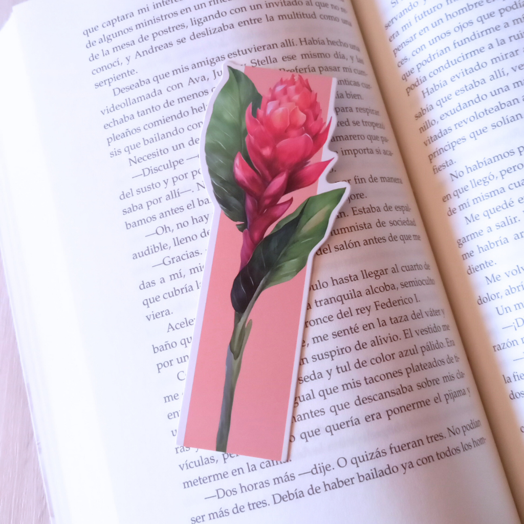 MARCAPÁGINAS FLORES