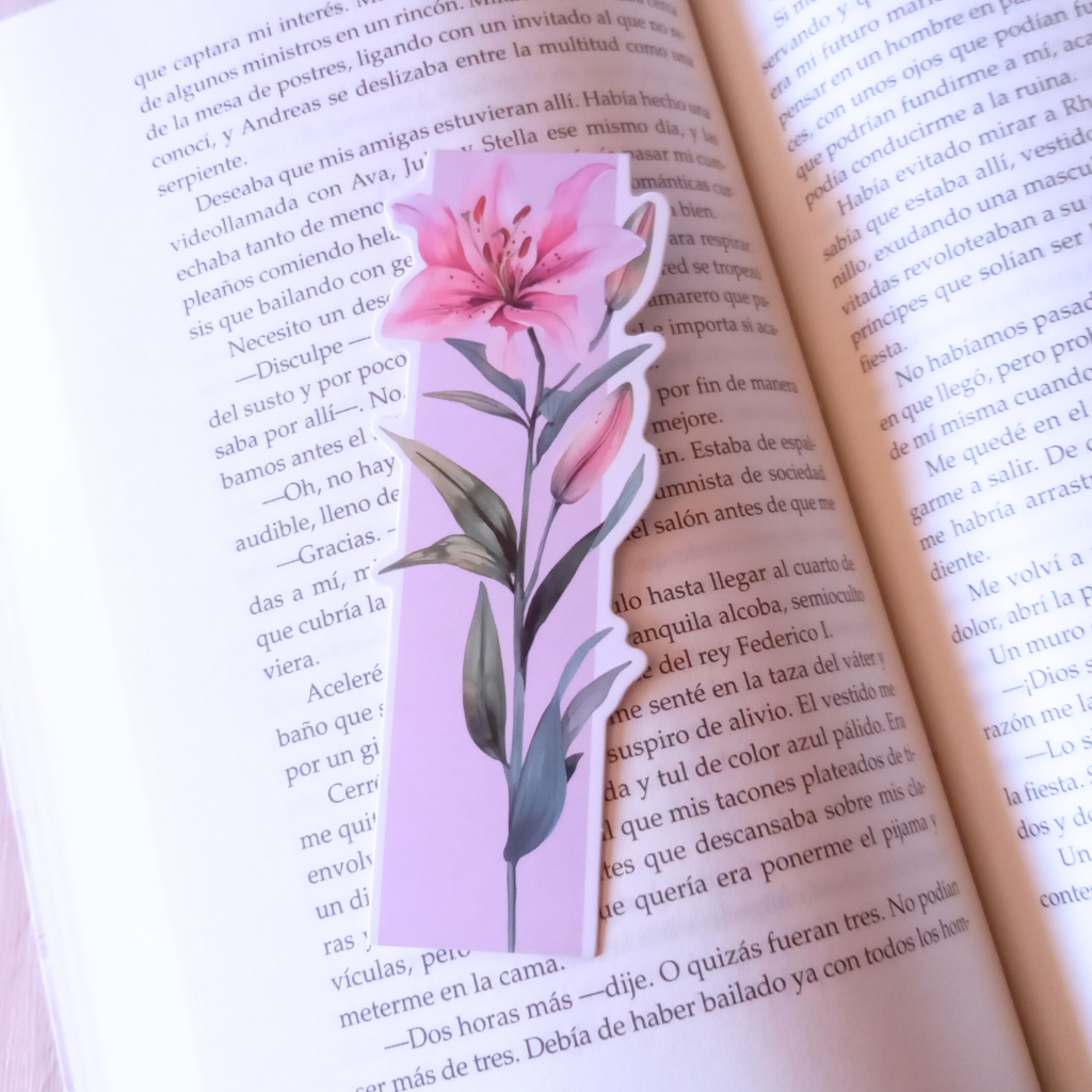 MARCAPÁGINAS FLORES