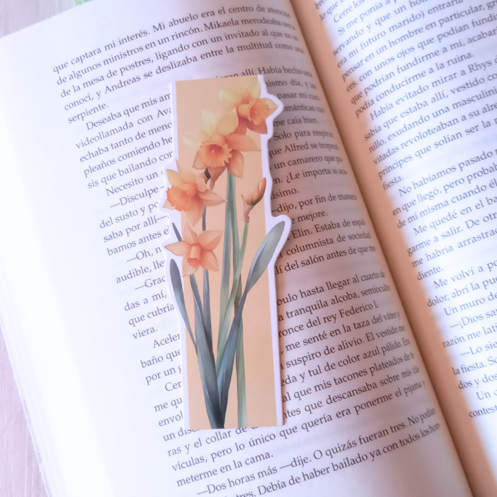 MARCAPÁGINAS FLORES