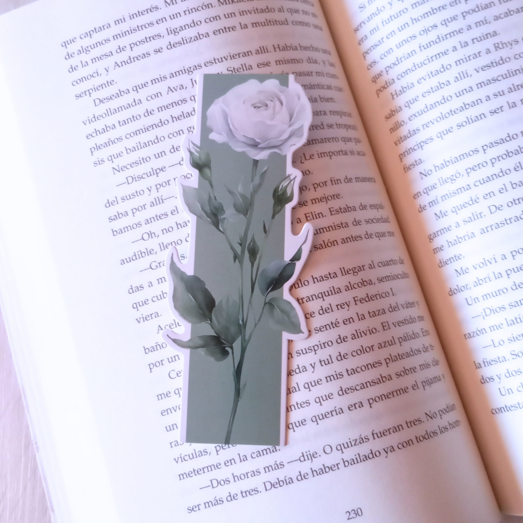 MARCAPÁGINAS FLORES