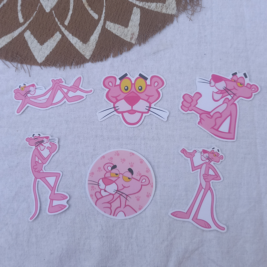 SET STICKERS PANTERA ROSA