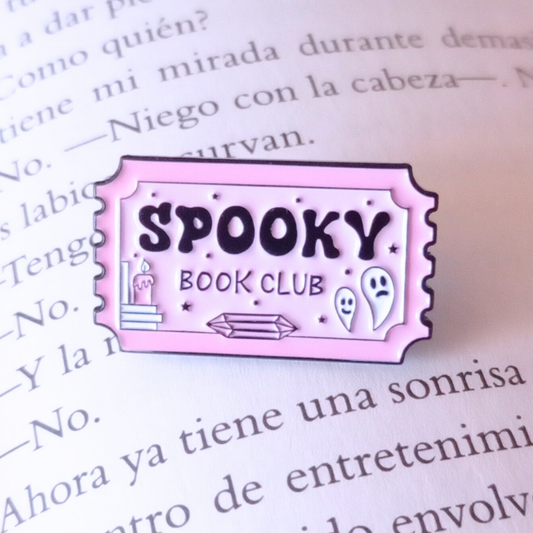 PIN TICKET SPOOKY BOOK CLUB