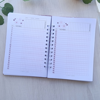 PLANNER DOCENTE FLORAL