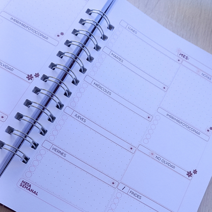 PLANNER DOCENTE FLORAL