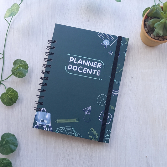 PLANNER DOCENTE VERDE PIZARRA