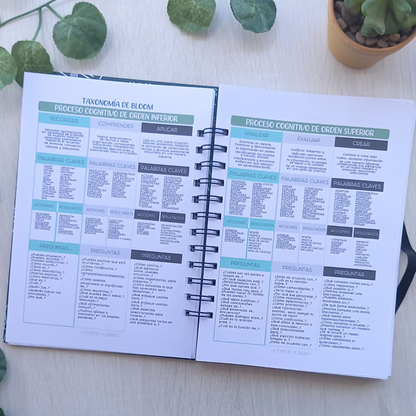 PLANNER DOCENTE VERDE PIZARRA