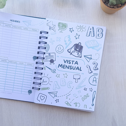 PLANNER DOCENTE VERDE PIZARRA