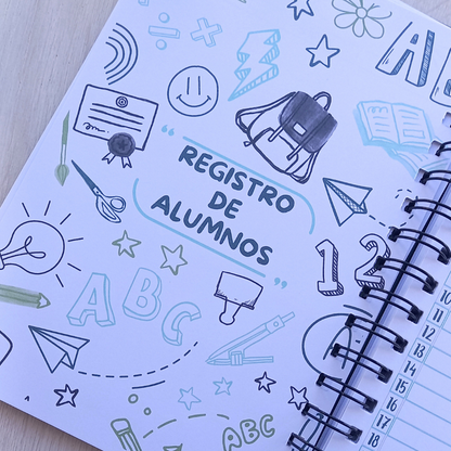 PLANNER DOCENTE VERDE PIZARRA