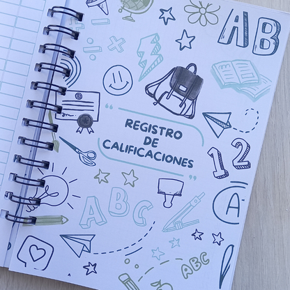 PLANNER DOCENTE VERDE PIZARRA