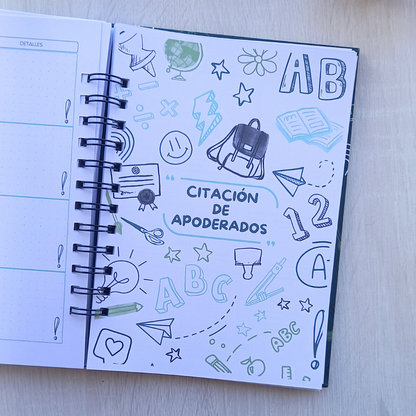 PLANNER DOCENTE VERDE PIZARRA