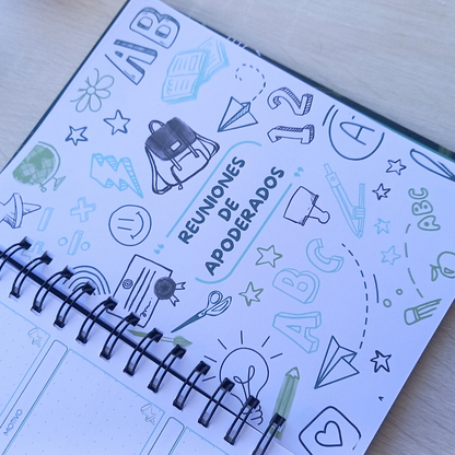 PLANNER DOCENTE VERDE PIZARRA