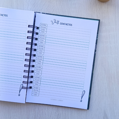 PLANNER DOCENTE VERDE PIZARRA