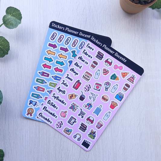 PACK STICKER PLANNER DOCENTE