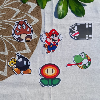 SET STICKERS SUPER MARIO BROS