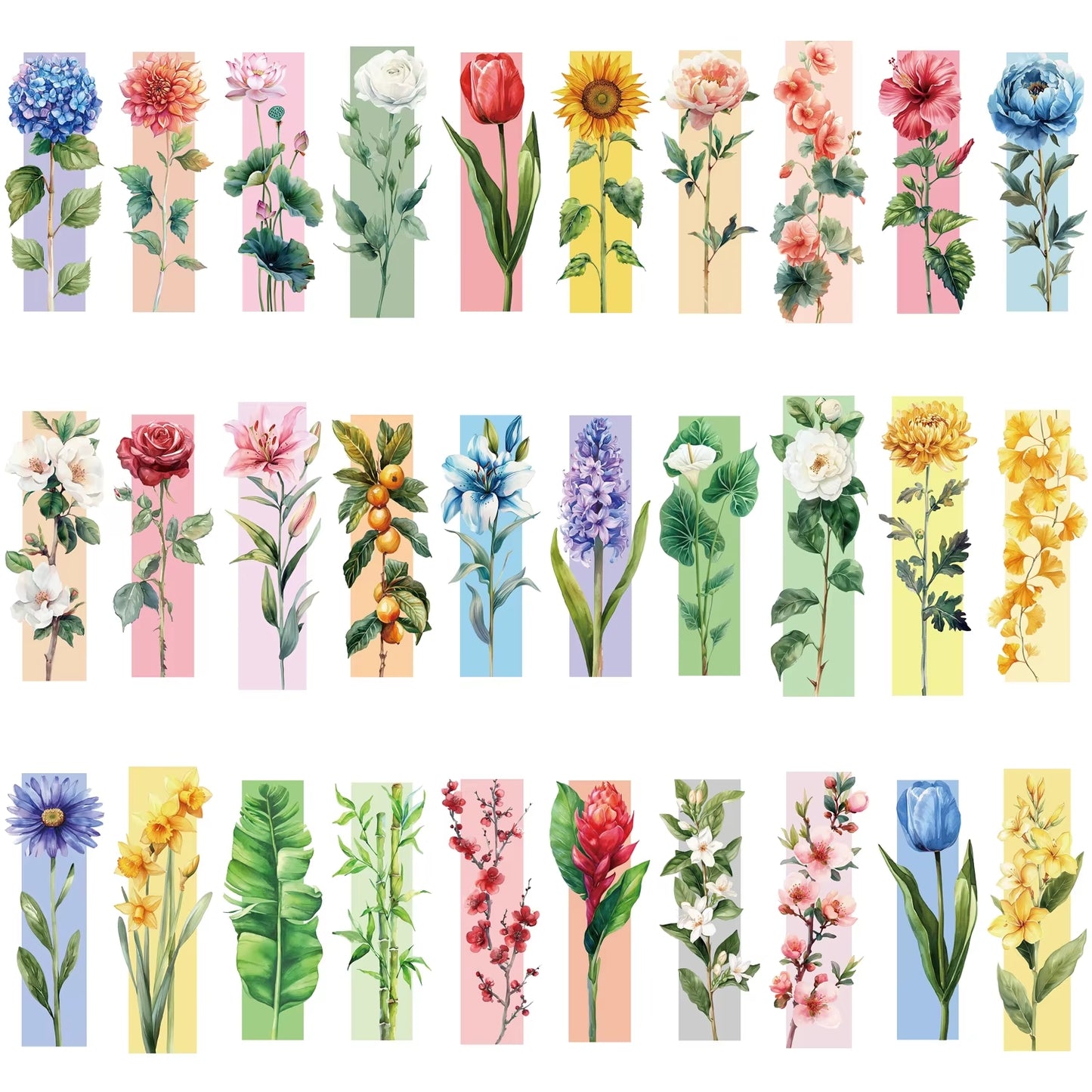 MARCAPÁGINAS FLORES