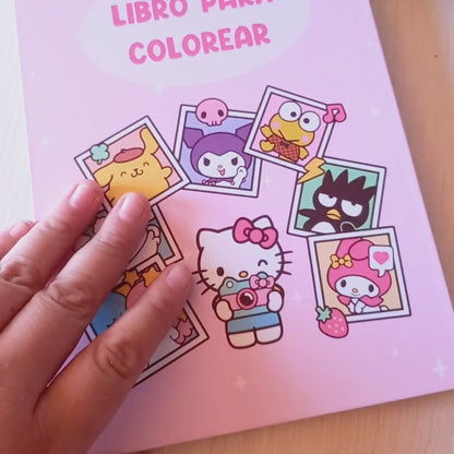 LIBRO PARA COLOREAR SANRIO